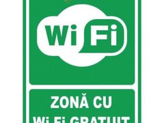 Indicator zona cu wi-fi gratuit